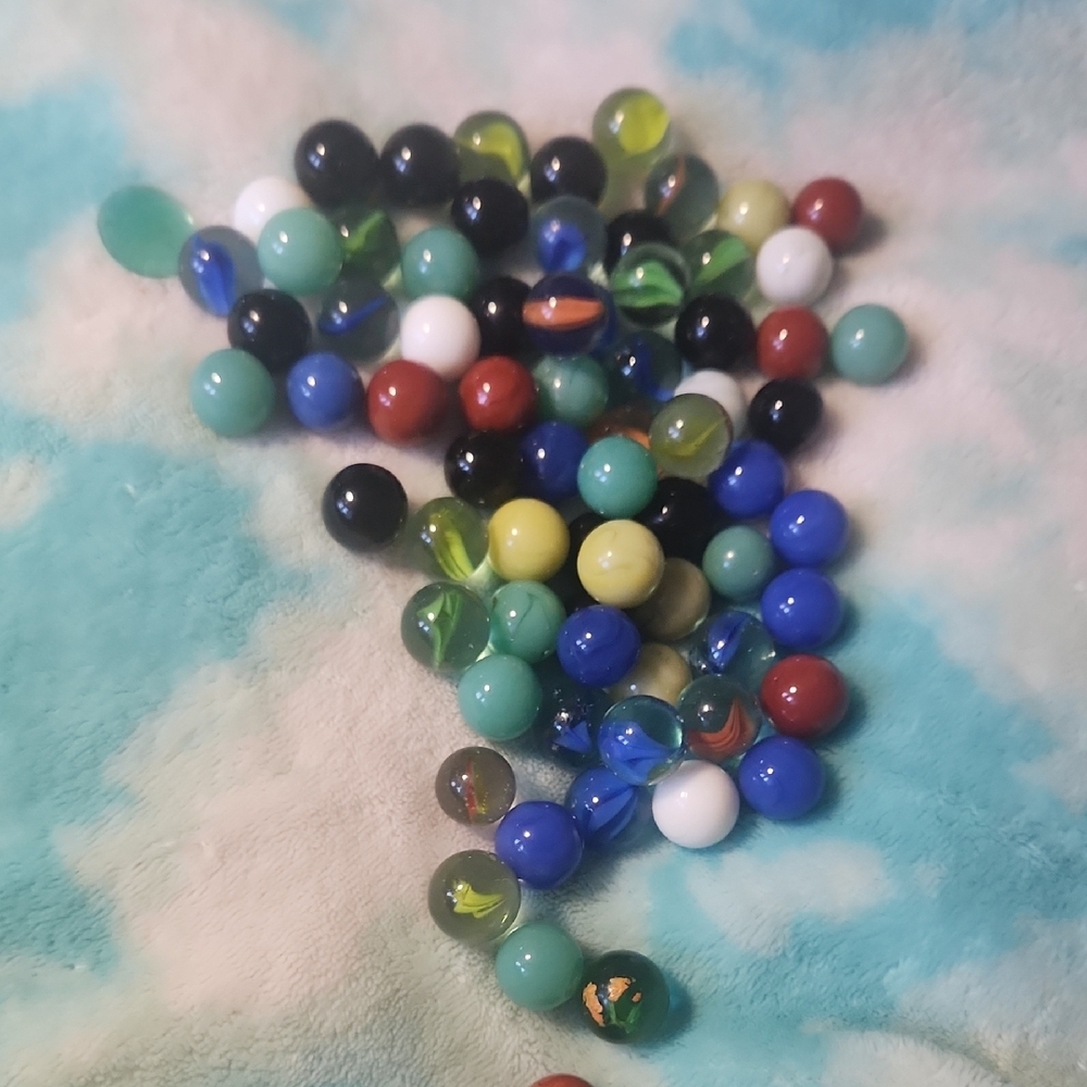 Colorful Glass Marbles Collection - Picture 3 of 3